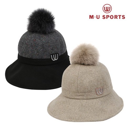 엠유스포츠 여성 육각 HAT MU21733H209, BLK