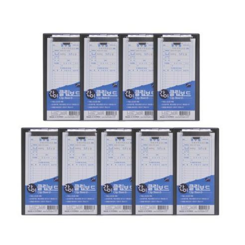희망사무포인트 간이 클립보드 105 x 203 mm RCF0885, 흑색, 27개