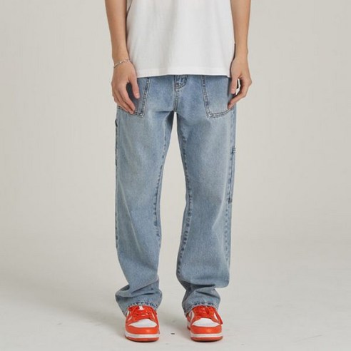 랩101 TOM LIGHT BLUE BASIC WASH CARPENTER 데님