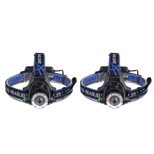 동작인식 LED 충전식 헤드랜턴 + 18650 배터리 2P + 충전케이블 세트, 2세트