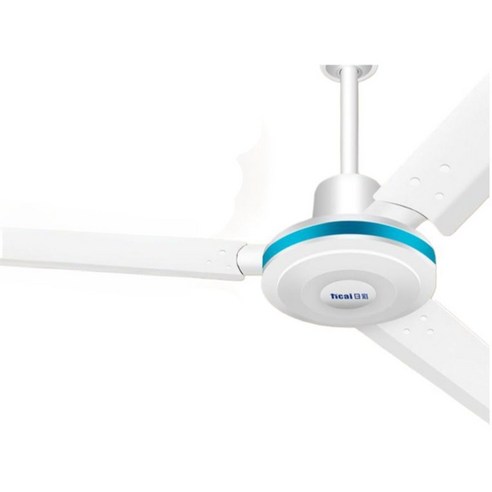 대형 실링팬 거실 올블랙 조명팬 대형실링팬 축사용 카페 리모콘, 48인치 모델 화이트