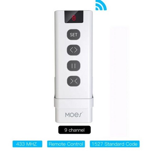 MOES WiFi RF433 스마트 2.5D 아크 유리 터치 커튼 스위치 롤러 블라인드 셔터 라이프/투야 앱 작동 알렉사 구글 홈, 9 channel
