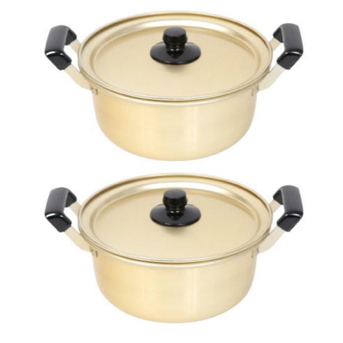 셰프라인 노란 양은냄비 고급형 두꺼운 손잡이, 20cm, yellow, 2개