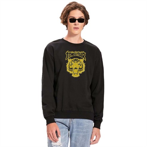남성복 라운드 칼라 맨투맨 가을 남성 국조 캐주얼 긴팔 프린트 광고 셔츠 티셔츠