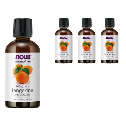 나우푸드 에센셜 오일 자몽, 100% Pure Certified Tangerine, 4개