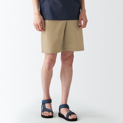 무인양품 MUJI 남성 워싱 포플린 쇼트 팬츠 AED14ZZZ