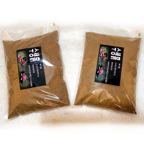 이삭 수생흙 (약 2L) 1+1 수생상토 수련분갈이 연꽃기르기, 단품, 상세페이지 참조