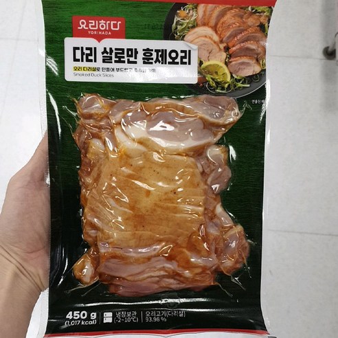 요리하다 다리살로만 훈제오리 450g, 아이스팩 포장