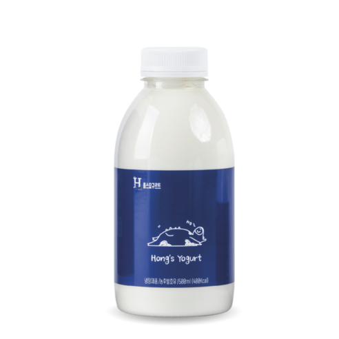 무항생제 인증 1등급 원유 제주 지헌목장 홍스요구르트 오리지널 500mL, 1개, 500ml, 14개