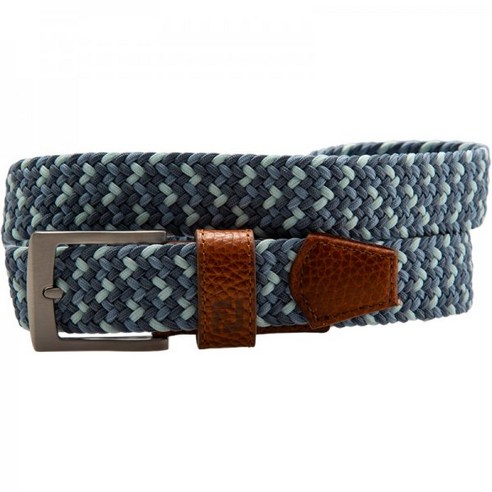 풋조이 Multi Color Woven Golf Belt, Blue/Black, S