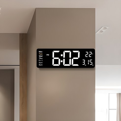 시간마저 예술로 승화시키는 마법, 벨레스 대형 LED 디지털 벽시계 벽걸이전자시계