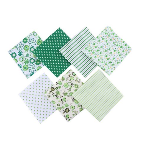 7pcs DIY 직물 프린트 면직물 바느질 퀼팅 스크랩북팅 수공예 사각 원단, 5