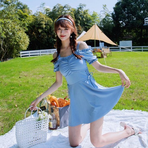 KORELAN 수영복, 30003 블루, {"사이즈":"S"}