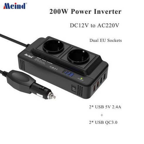 추천 Meind 차량용 인버터 12V ~ 220V 전력 인버터 200W, 1개 
RV/아웃도어