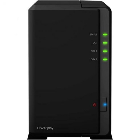 Synology DiskStation DS218: RTD12961.4GHz CPU, 1GB RAM, 8TB SSD 스토리지, 1x1GbE LAN 포트 나스스토리지