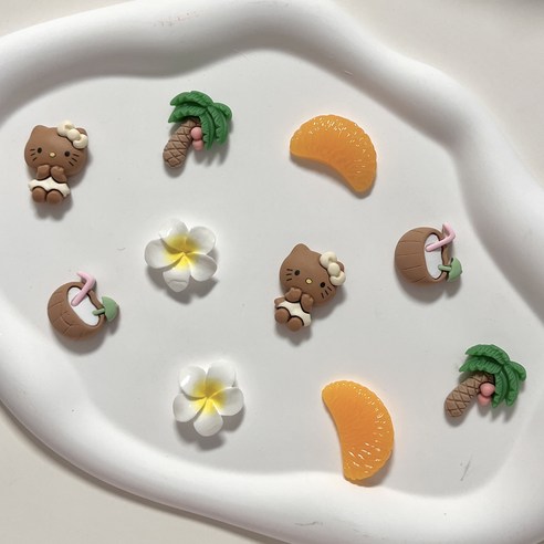 손톱 위에 펼쳐지는 작은 휴양지, 트로피컬 태닝 고양이 파츠