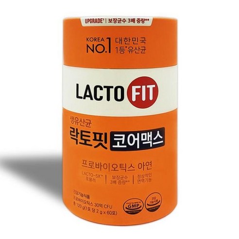 락토핏 생유산균 코어맥스 2g x 60포가족 성인장유산균 데일리 프로바이오틱스 가루 PROBIOTICS 패밀리, 120g, 1개