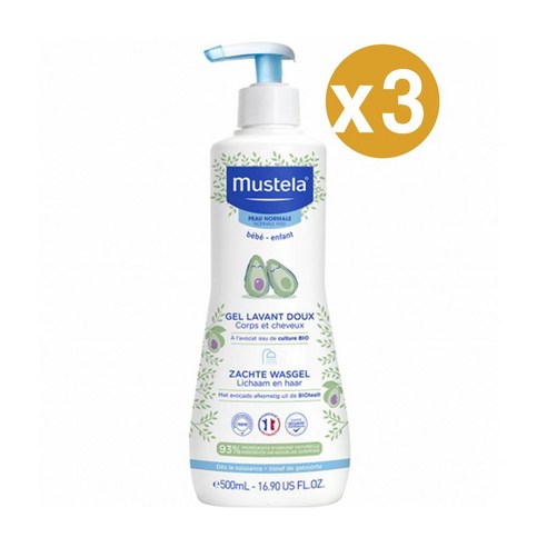 무스텔라 젠틀 클렌징 젤, 2개, 500ml