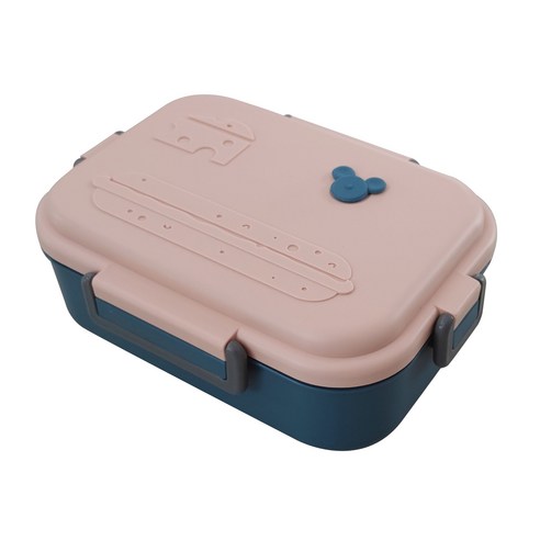 [FNJ] 스테인레스 스틸 도시락 상자 사무실 작업자 2 구획 Microwae 난방 점심 컨테이너 식품 저장 상자, 핑크_2