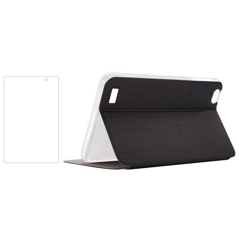 Xzante 용 Teclast P80 P80X P80H 8 인치 태블릿 안티 드롭 플립 케이스 스탠드 PU 가죽 + 화면 보호기 (검은 색), 검은 색, PU + 유리
