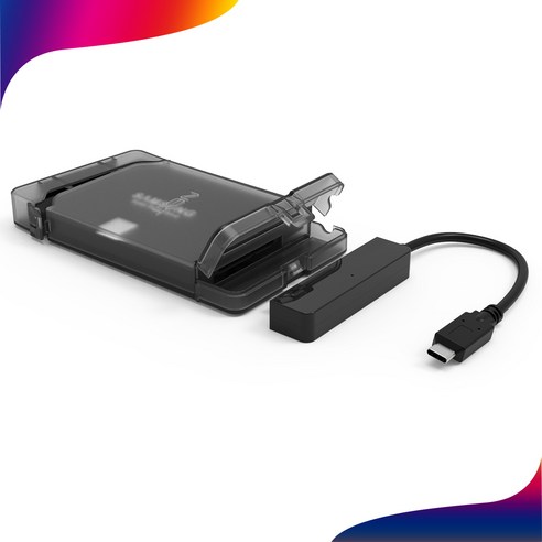 NEXT-205TC USB 3.0 Type C 외장하드 케이스 USB3.1 SSD/HDD SATA 하드케이스 플라스틱바디, 1개