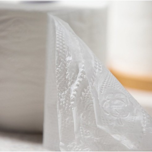 부드러운 촉감, 우수한 흡수력, 무형광, 편리한 코디 화이트데코 3겹 천연펄프 화장지