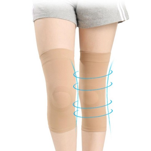 ANYOU 무릎 보호대 여성 소프트 무릎보호대 여름무릎보호대 1쌍(2개입), 피부색, 2개