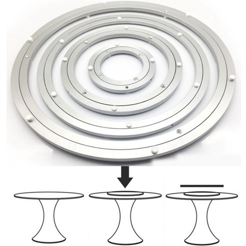 회전 테이블 돌림판 중식당 턴테이블 원형 회전판 300 식탁 원형 베이스 금속회전판