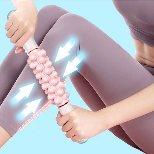 깔끔더하기 다리 마사지기 종아리 지압 롤러, 고급-스톤그레이, 2개