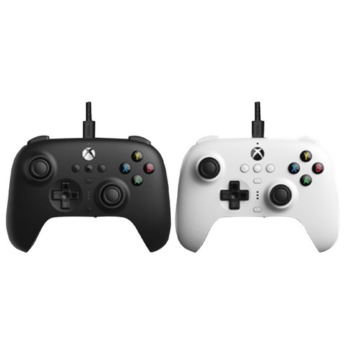 8Bitdo 얼티메이트 유선 컨트롤러 For Xbox 홀 이펙트 버전 게임 얼티밋 조이스틱 게임패드, 1개, 화이트 + Game Pass카드