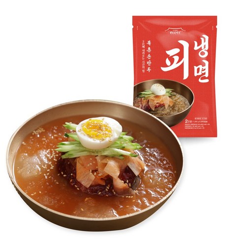 북촌손만두 피냉면 2.4kg 4인분 함경도식 물냉면 비빔냉면 밀키트, 1.2kg, 10개