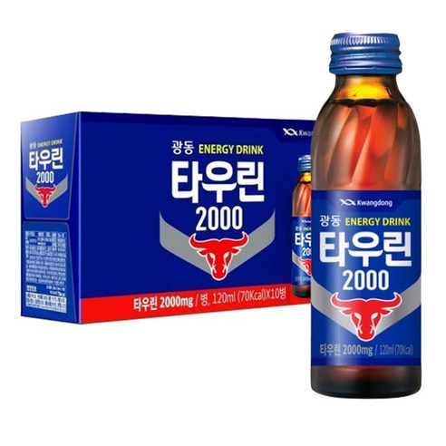 [블루존] 광동 타우린2000 120ml x 10병, 10개입