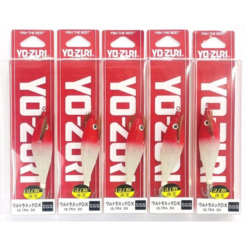 밤바다를 붉게 물들일 매혹적인 유혹, 요즈리 울트라 슷테 DX SSS RH 미니 에기 고추장 5P 요즈리에기