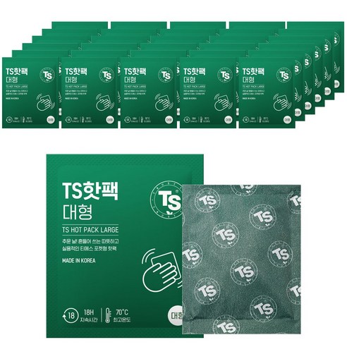 TS핫팩 국산 포켓용 손난로 핫팩 150g, 30개