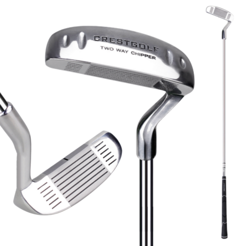 CRESTGOLF 양방향 골프 칩퍼 – 35도 웨지 아이언, 필드 및 연습용, 은색 예스폭지투어 CRESTGOLF 양방향 골프 칩퍼 – 35도 웨지 아이언, 필드 및 연습용, 은색 예스폭지투어