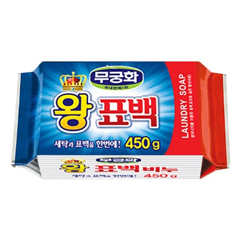 무궁화 왕표백 세탁비누, 450g, 5개