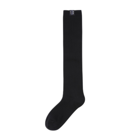 럭키슈에뜨 Label Point Golgi Knee Socks 니삭스LXLAM24240BKX 매장정품