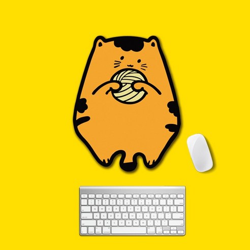 YJQ 큰 귀여운 Kawaii 마우스 패드 노트북 데스크 매트 데스크탑 고무 패드 게이머 게임 매트 PC 노트북 게임 액세서리, Littlebrowncat