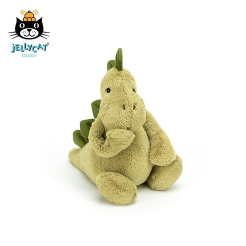 JELLYCAT 젤리캣 디노 공룡 남자아이 애착 인형 조카 선물, 그린, 18cm