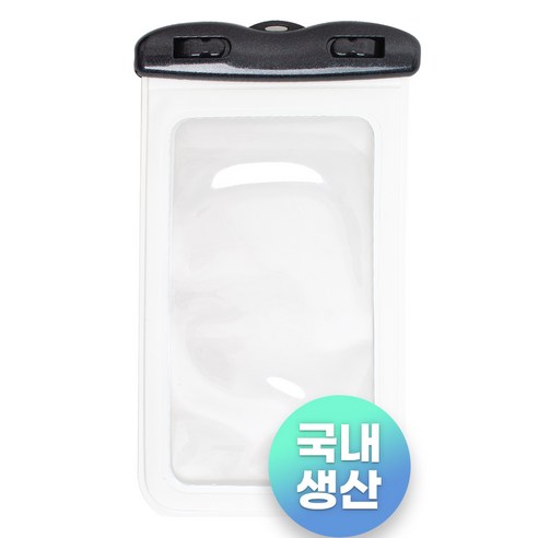 모가비 4중 잠금 스마트폰 방수팩 + 넥스트랩, 1개, 화이트(XL)