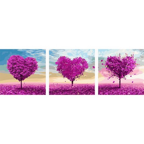 아트조이 DIY 명화 그리기 3단세트 50x50cm, 3단 사랑나무, 1개