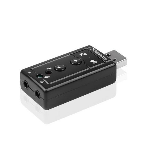 USB Sound Card 7.1 Channel Sound 3.5mm Audio Interface External Sound Card to Earphone Speaker for W, 01 KBT010184K, 1개