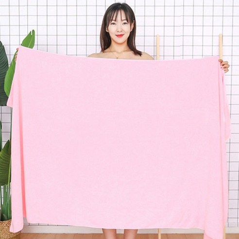DFMEI 목욕타월 극세사 흡수 소프트 라지 퀵 건조 침대 라지 타월, 연분, 35*75 두툼한 머리타올