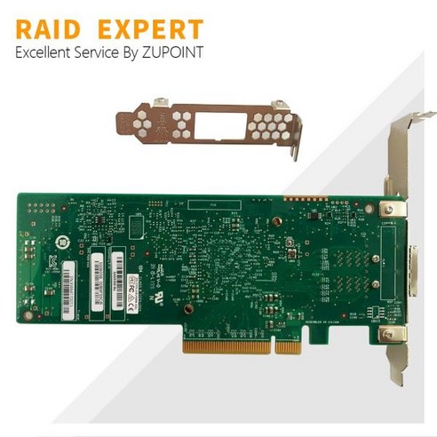 ZUPOINT LSI 9300 8E RAID 컨트롤러 어댑터 8 포트 12Gbps SATA PCI E 3 0 IT 모드 확장기, 한개옵션0