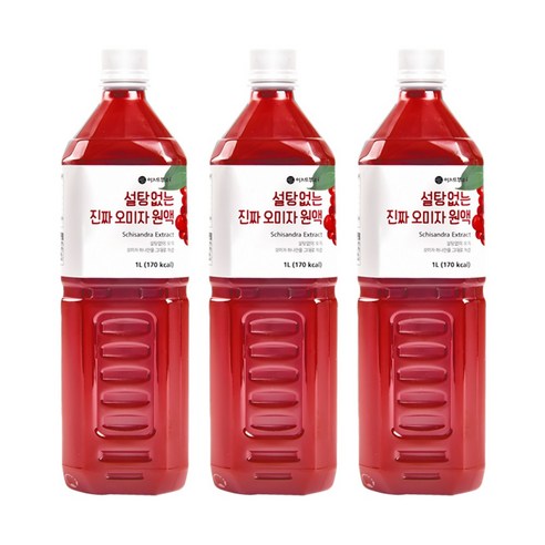 이제부터 설탕없는 진짜 오미자 원액, 1L x 3개, 1개