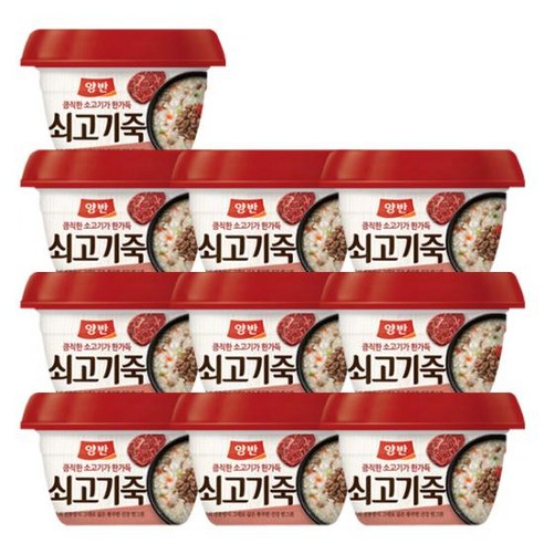 양반 쇠고기 죽, 287.5g, 24개