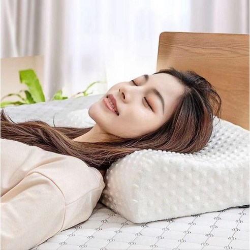 1+1 라텍스 베개 메모리폼 경추베개 굴곡형