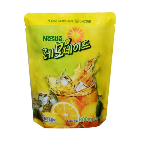 네슬레 레모네이드 파우치 800g 1개 레몬에이드 아이스티 음료, 1개입