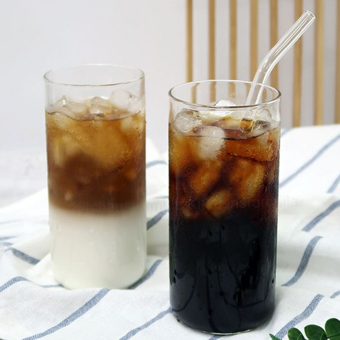 BESTAR 홈카페 투명 내열유리컵, 500ml 6개×1세트, 6개