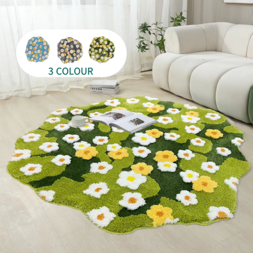 칙칙한 방에 생기를 불어넣다! 시크릿 가든 러그로 완성하는 나만의 작은 정원 터프팅러그